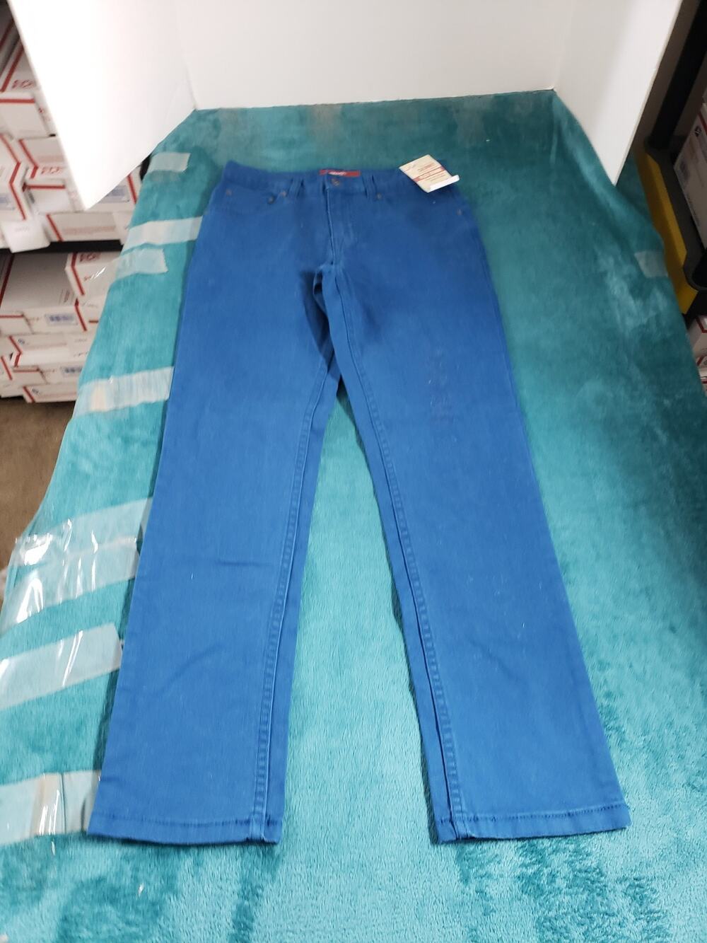 Arizona Jeans Size 14 Youth Girl Green Denim Pants Low Rise Slim Skinny NWT